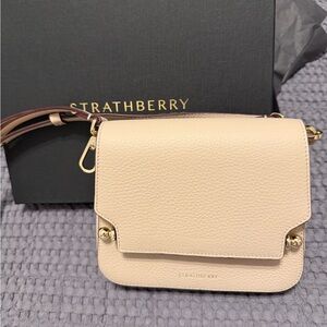 Strathberry Mini Ace Leather Crossbody Bag